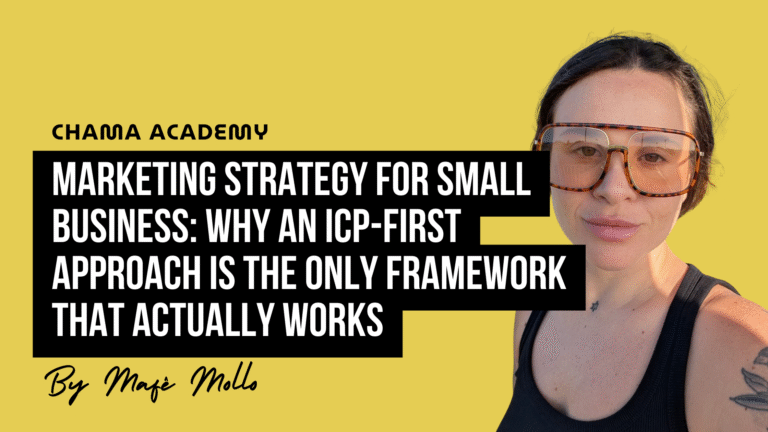 Marketing Strategy for Small Business: ICP us the only framework that works